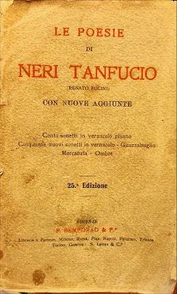 Le poesie di Neri Tanfucio. ( Renato Fucini ). Con …