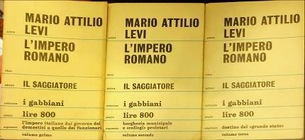 L’impero romano. Tre volumi. Vol. I, Vol. II, Vol. III: …