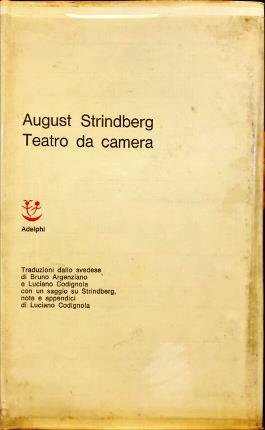 Teatro da camera. Traduzioni dallo svedese di Bruno Agenziano e …