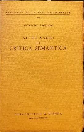 Altri saggi di critica semantica.