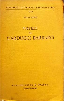 Postille al Carducci Barbaro.