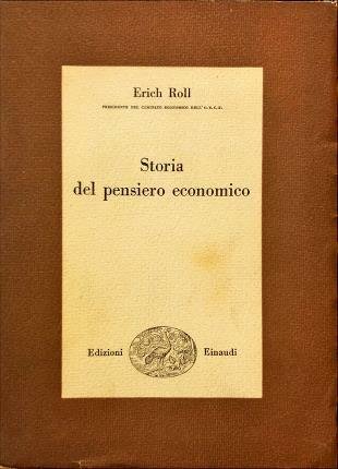 Storia del pensiero economico.