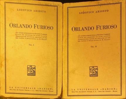 Orlando furioso. Due volumi. Con notizie introduttive di Eugenio Camerini …