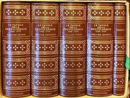 Le tavole della Encyclopedie 1762-1777. Cinque volumi.