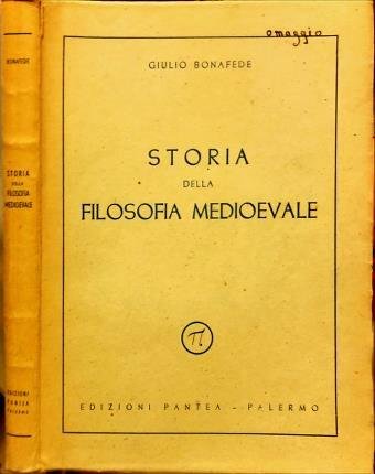 Storia della filosofia medioevale.