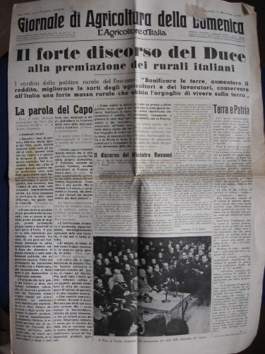 Giornale di agricoltura della domenica. L'Agricoltore d'Italia.