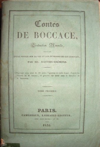 Contes de Boccace. Traduction nouvelle, précédée d'une notice sur la …