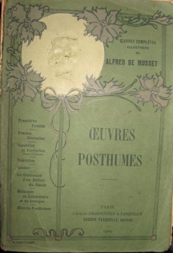 Oeuvres posthumes. Poésies diverses. - Le songe d'Auguste. - Un …