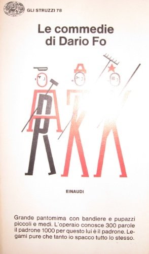 Le commedie. Grande pantomima con bandiere e pupazzi piccoli e …