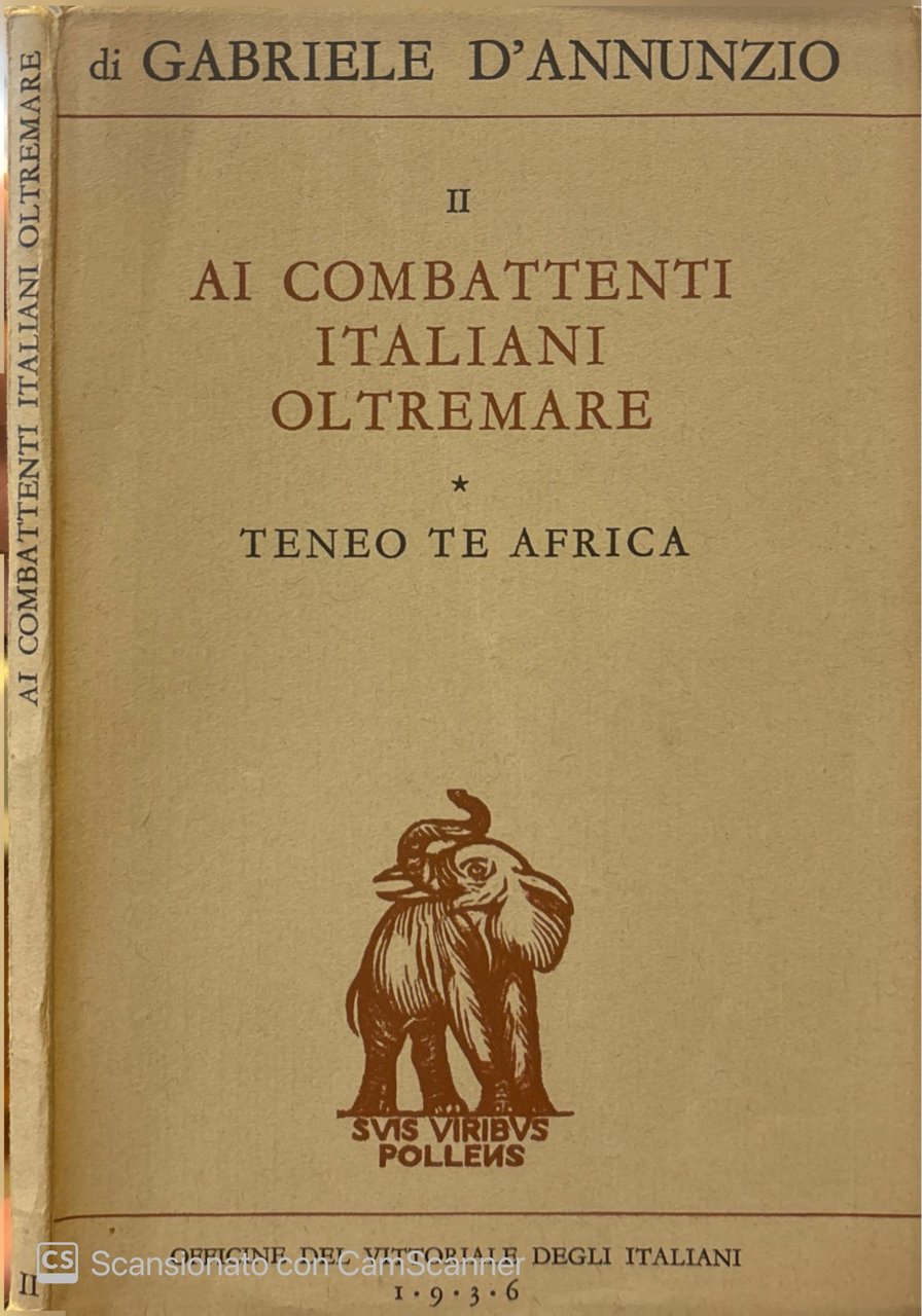 Ai combattenti italiani oltremare. Teneo te Africa. | Immagine principale