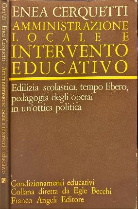 Amministrazione locale. Intervento educativo.