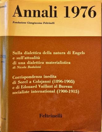 Annali. Anno Diciasettesimo 1976.