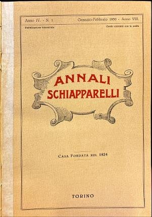 Annali Schiapparelli. Anno IV. 1930.