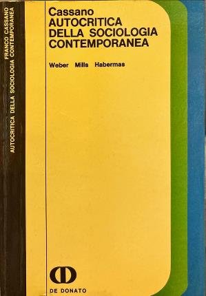 Autocritica della sociologia contemporanea.