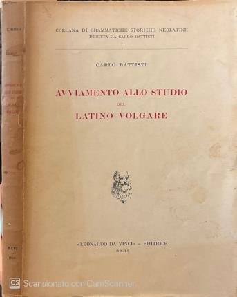 Avviamento allo studio del latino volgare. | Immagine principale