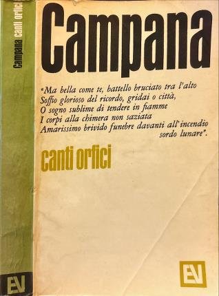 Canti orfici e altri scritti.