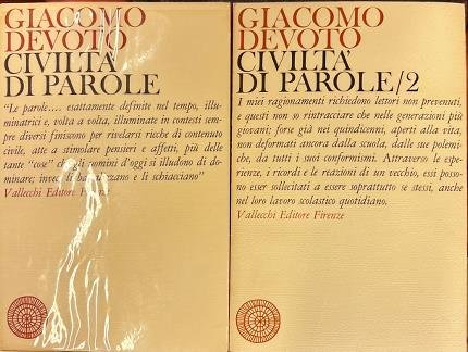 Civiltà di parole. Civilta di parole/2. Due volumi.