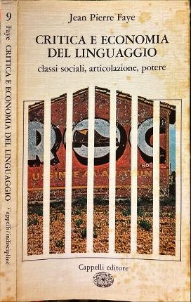 Critica e economia del linguaggio.