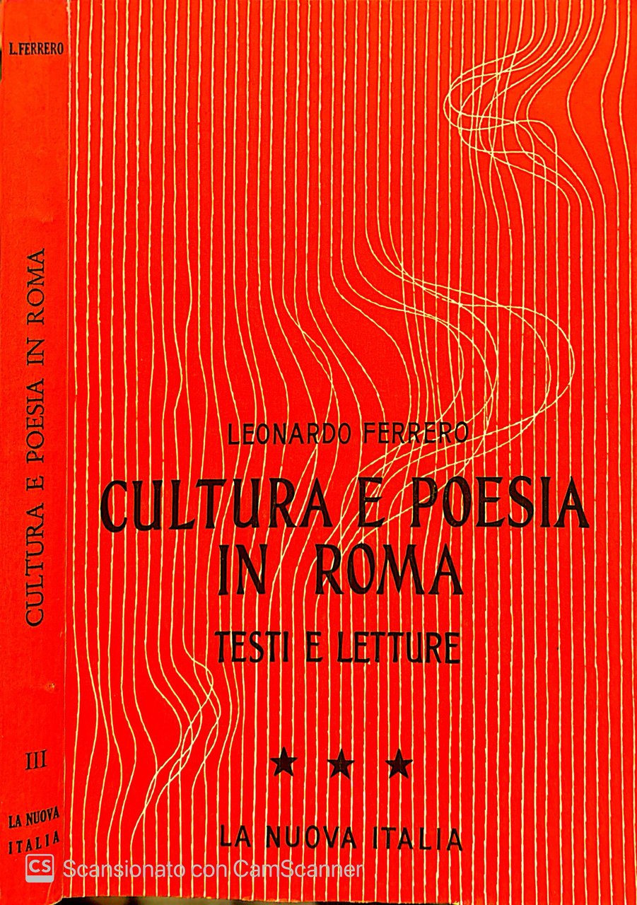 Cultura e poesia in Roma. III. | Immagine principale