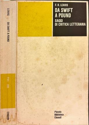 Da Swift a Pound. Saggi di critica letteraria.