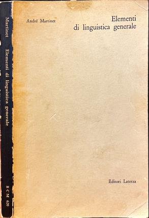 Elementi di linguistica generale. | Immagine principale