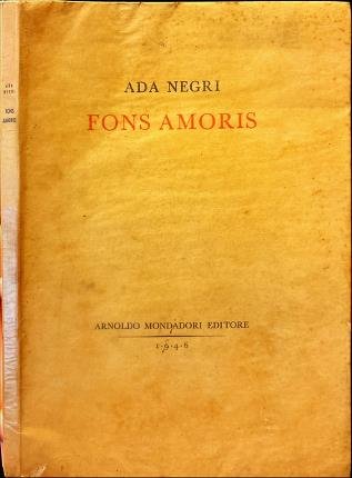 Fons amoris. [1939-1943].