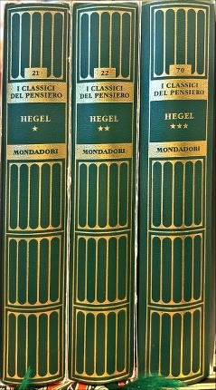Hegel. Tre volumi.