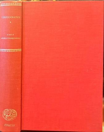 I Presocratici. Frammenti e testimonianze I. | Immagine principale