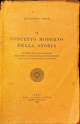 Il concetto moderno della storia.