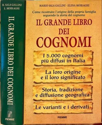 Il grande libro dei cognomi.