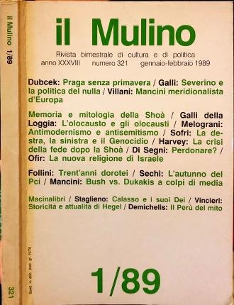 Il Mulino 321. Anno XXXVIII. Gennaio-febbraio 1989.