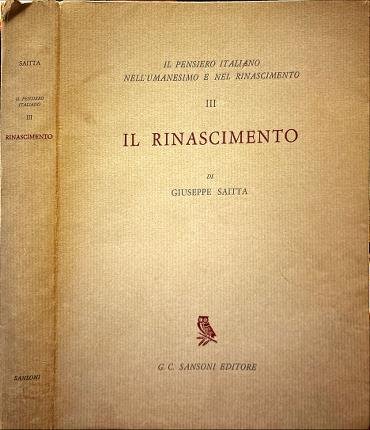 Il Rinascimento. III.