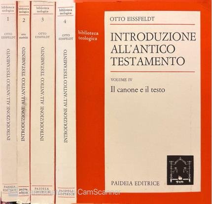 Introduzione all'Antico Testamento. Quattro volumi. | Immagine principale