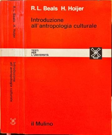Introduzione all'antropologia culturale.