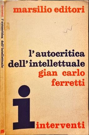 L'autocritica dell'intellettuale.