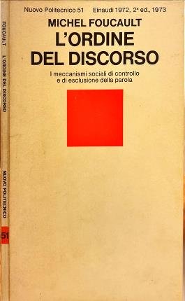 L'ordine del discorso.