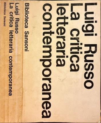 La critica letteraria contemporanea. | Immagine principale