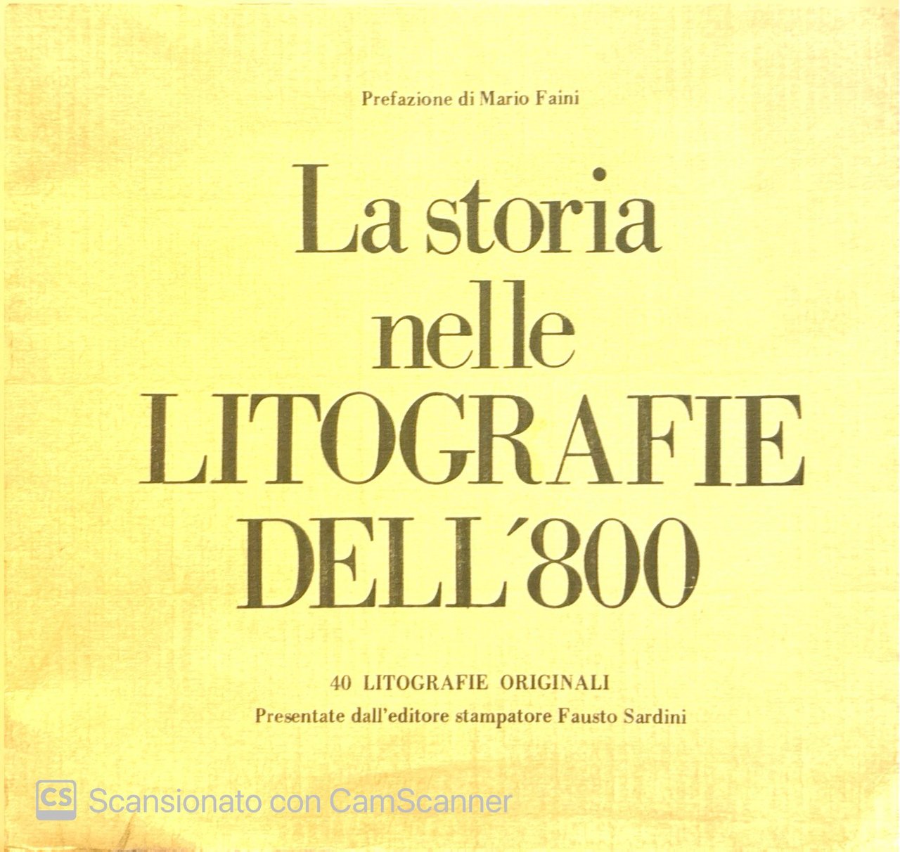 La storia nelle Litografie dell'800. | Immagine principale