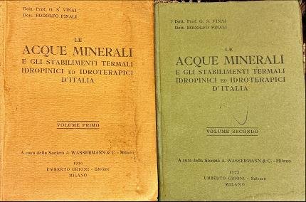 Le acque minerali e gli stabilimenti termali, idropinici ed idroterapici …