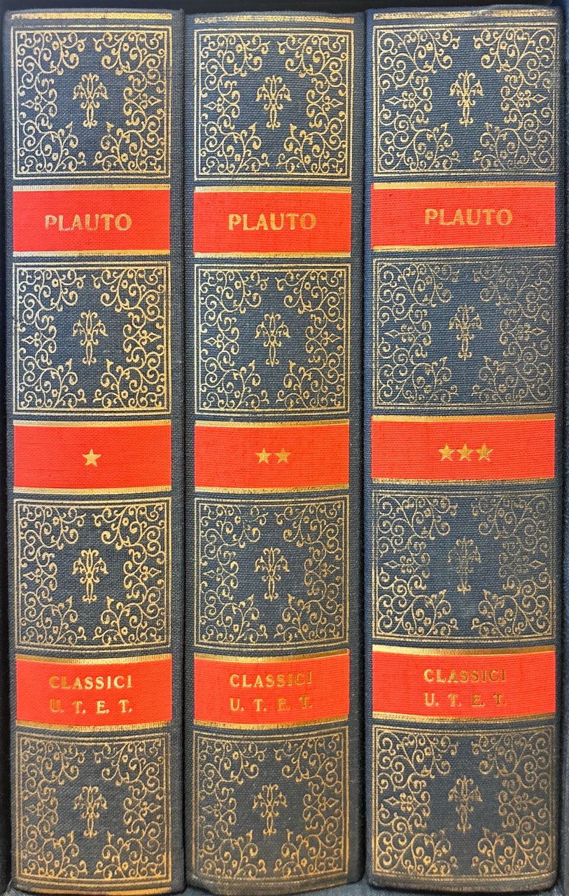 Le commedie. Plauto. Tre volumi.