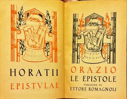 Le epistole versione di Ettore Romagnoli. Orazio.