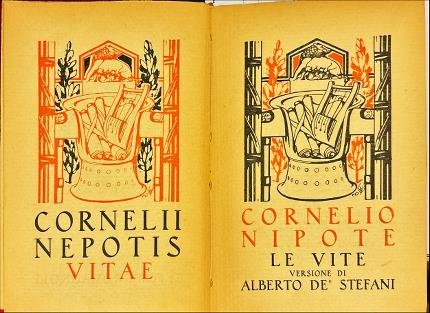 Le vite versione di Alberto De'Srefani. Cornelio Nipote.