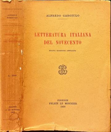 Letteratura italiana del Novecento. | Immagine principale