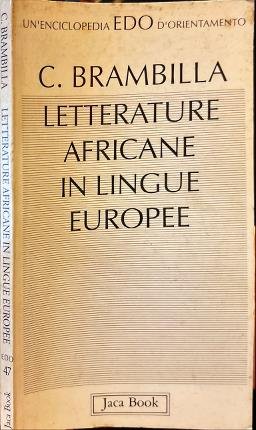 Letterature Africane in lingue Europee.