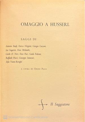 Omaggio a Husserl. | Immagine principale