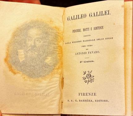 Pensieri, motti e sentenze. Galileo Galilei.