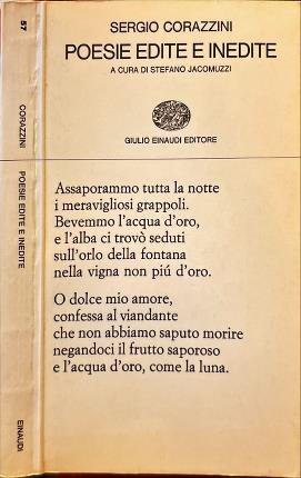 Poesie edite e inedite. Sergio Corazzini.