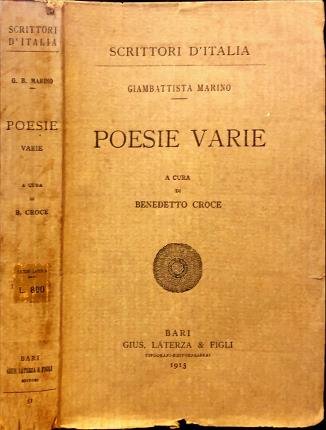 Poesie varie. Giambattista Marino.