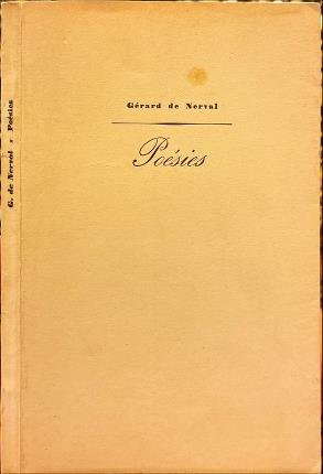 Poésies. De Nerval.