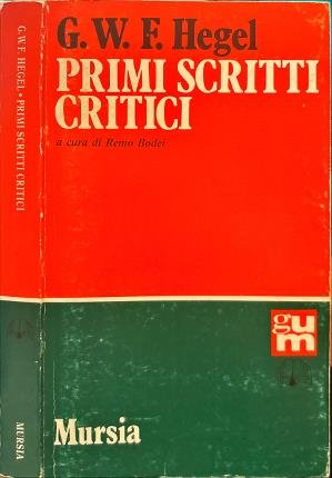 Primi scritti critici.
